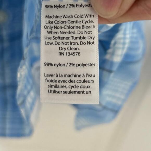 Vineyard Vines Blue Plaid Harbor Button Down Shirt XL Fishing Outdoor - Picture 12 of 13